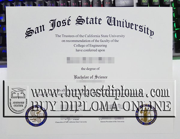 San José State University diploma, SJSU degree