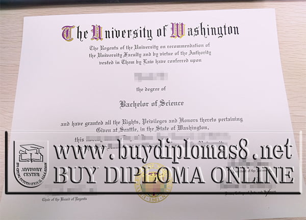 University of Washington diploma, University of Washington degree
