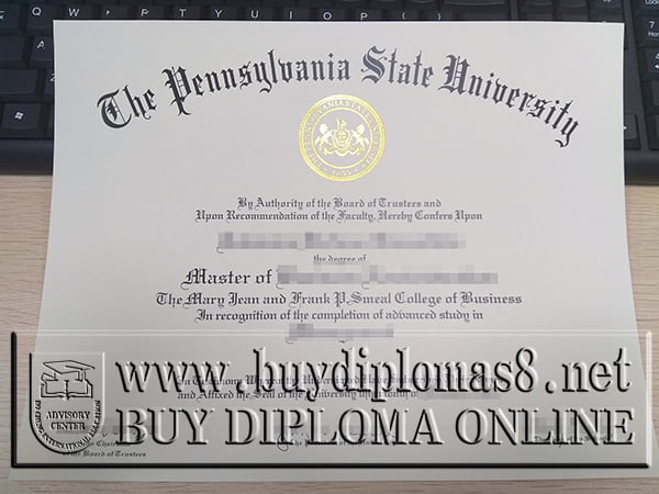 Pennsylvania State University degree, PSU diploma