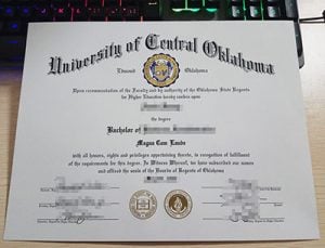 UCO diploma, fake University Of Central Oklahoma diploma1