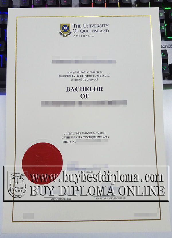 University of Queensland degree, University of Queensland diploma