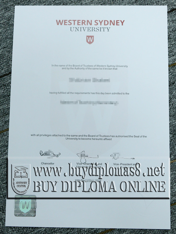 UWS degree, UWS diploma