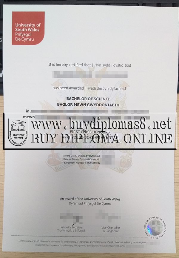 University of South Wales diploma, University of South Wales dergee