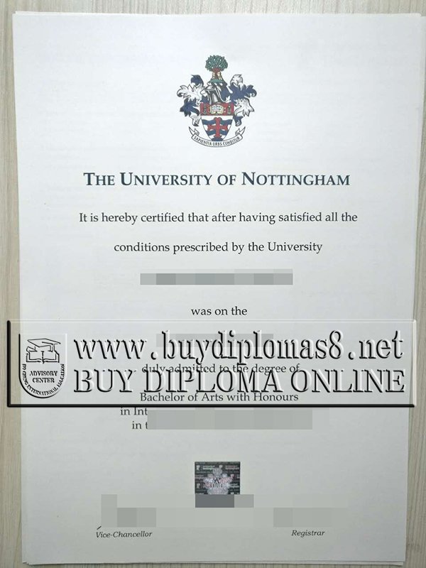 University of Nottingham dergee, University of Nottingham diploma