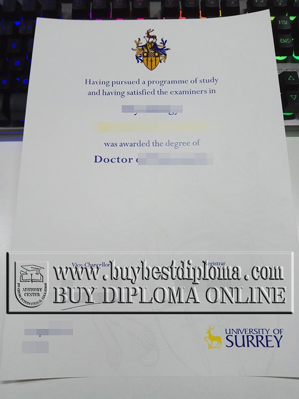 University of Surrey diploma, University of Surrey degree
