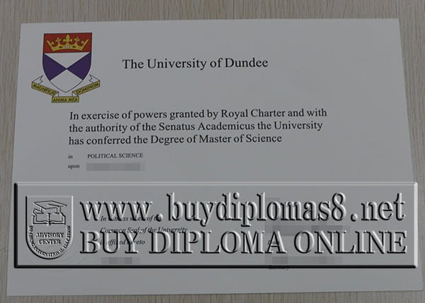 University of Dundee degree, University of Dundee diploma