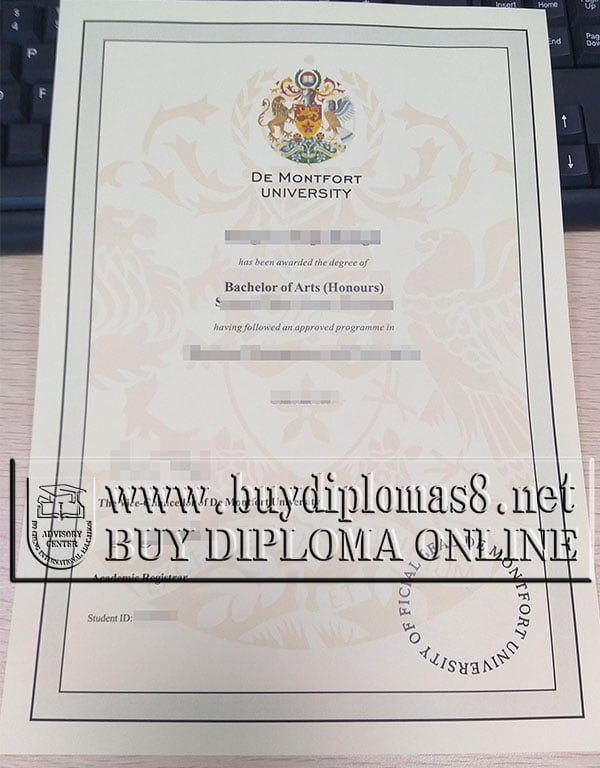 DMU degree, DMU diploma
