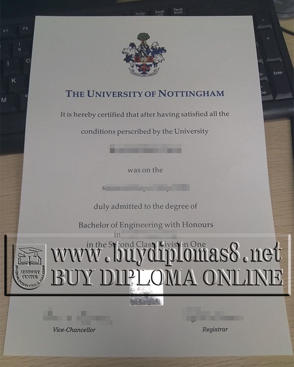 University of Nottingham degree, University of Nottingham diploma