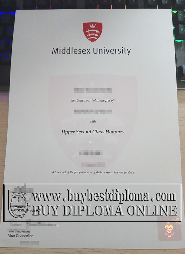 Middlesex University degree, Middlesex University diploma