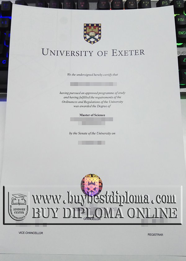 University of Exeter degree, University of Exeter diploma