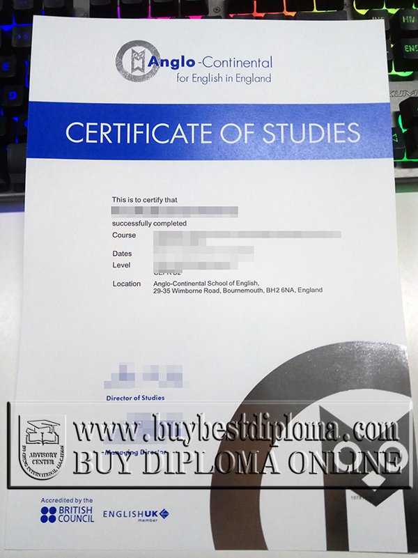 Anglo-Continental certificate, Anglo-Continental diploma,