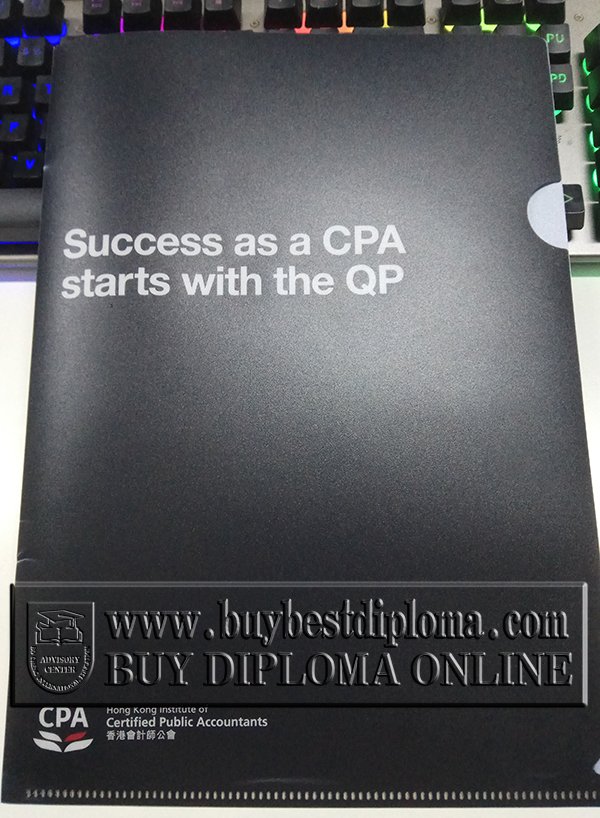 CPA HK certificate, CPA certificate