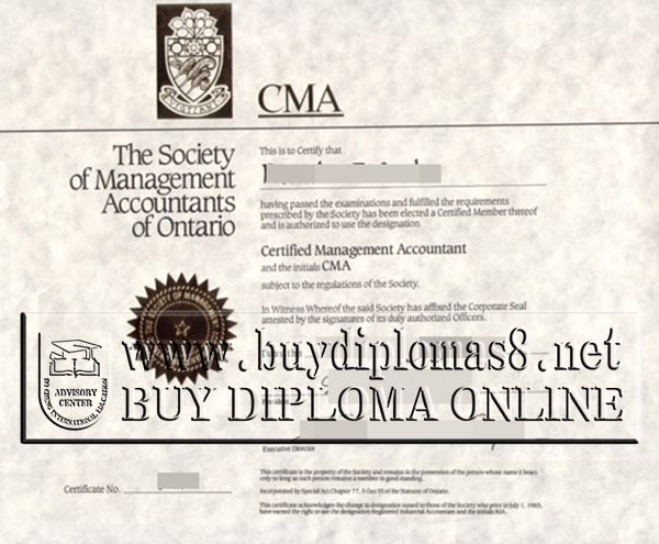 CMA certificate