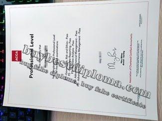 ACCA Professional diploma, ACCA Professional certificate, fake ACCA certificate,