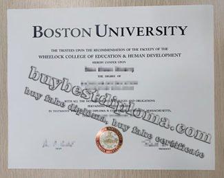 Boston University diploma, Boston University degree,