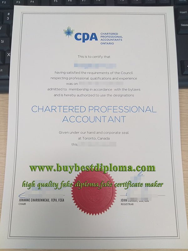 Ontario CPA certificate, Canada CPA certificate,