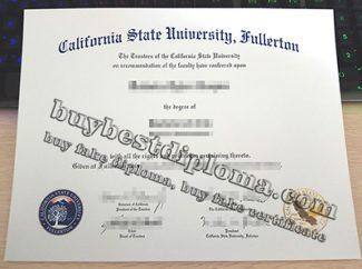 Cal State Fullerton diploma, fake CSUF diploma, California State University Fullerton diploma,