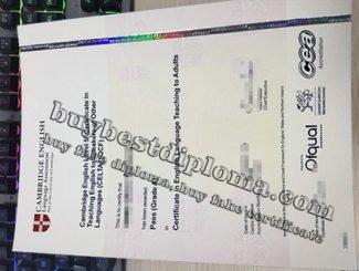 fake CELTA certificate, fake Cambridge TESOL certificate,