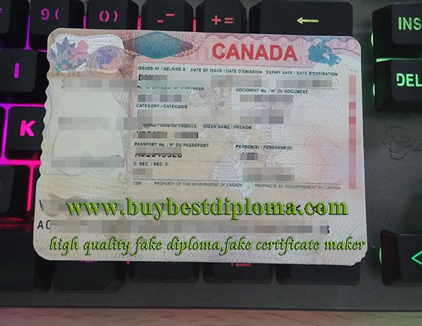 canada visa sticker, fake Canada visa,