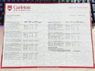 Carleton University transcript, Carleton University diploma,