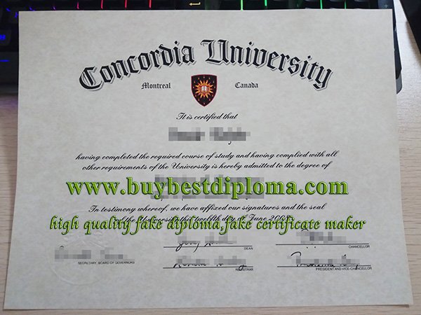 Concordia University diploma, Concordia University degree, fake Canada diploma,