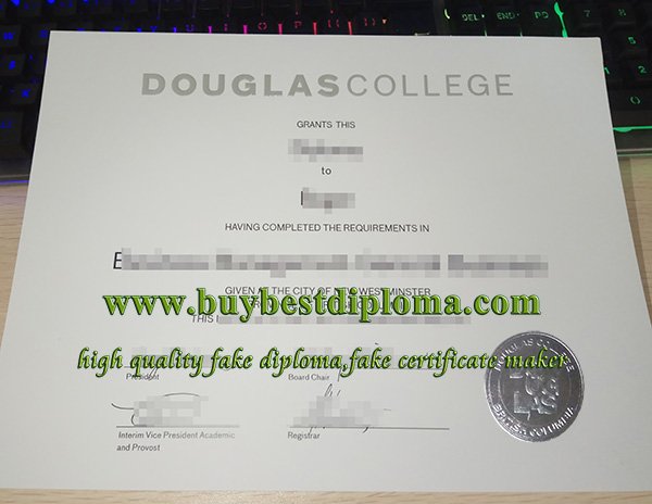 fake Douglas College diploma, Douglas College degree, fake Canada diploma,