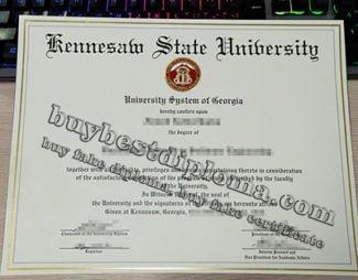 Kennesaw State University diploma, KSU degree