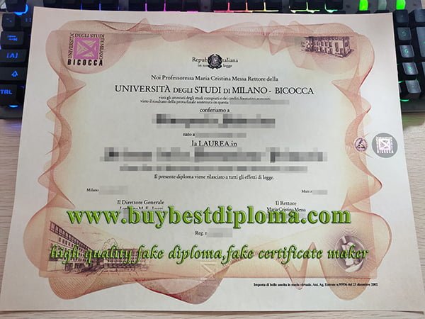 fake Milano-Bicocca diploma, fake diploma Italy, fake UNIMIB diploma,