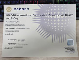 NEBOSH ICC certificate, NEBOSH certificate, NEBOSH diploma,