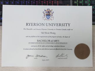 Ryerson University diploma, Ryerson University degree,