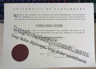 University of Canterbury degree, University of Canterbury diploma, New Zealand university diploma,