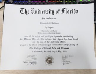 University of Florida diploma, University of Florida degree