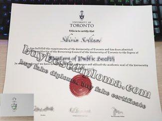 University of Toronto diploma, University of Toronto degree,