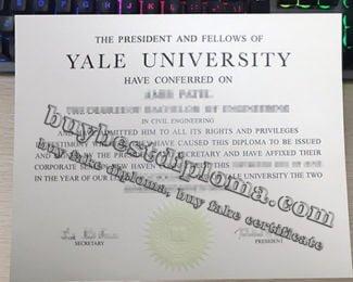 Yale University diploma, Yale University degree