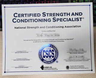 fake CSCS certificate, fake NSCA license