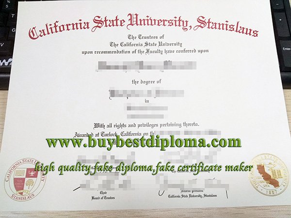 CSU Stanislaus diploma, California State University diploma,