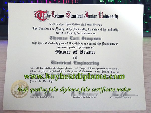 Stanford University diploma, Stanford University degree,