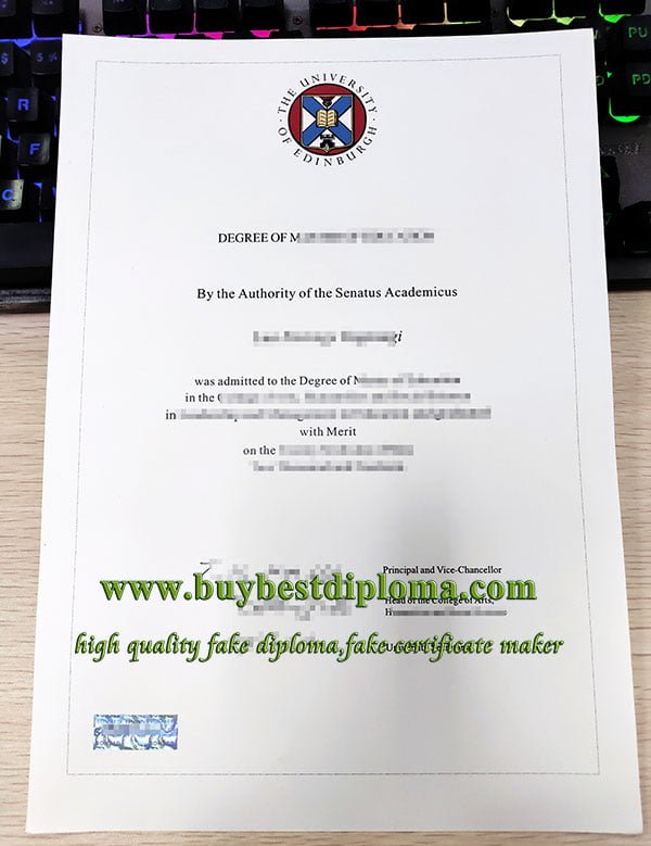 University of Edinburgh degree, University of Edinburgh diploma,