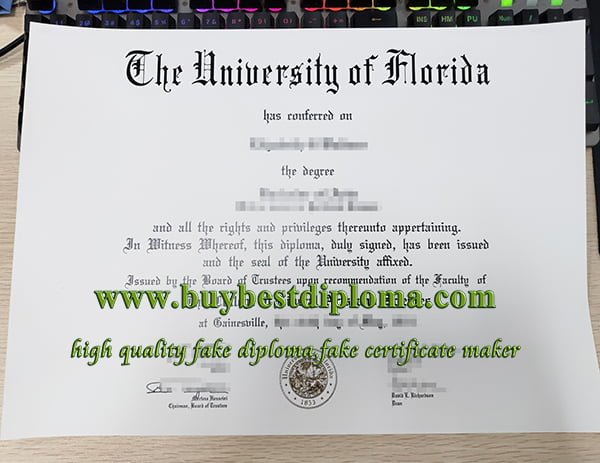 University of Florida diploma, University of Florida degree