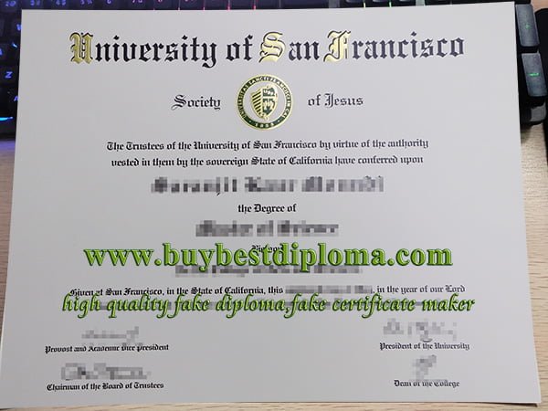 University ff San Francisco diploma, USF diploma, USF degree,