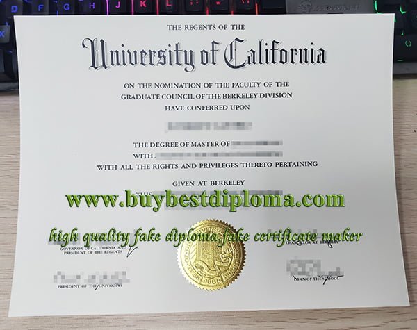 UC Berkeley diploma, UCB diploma, University of California degree,