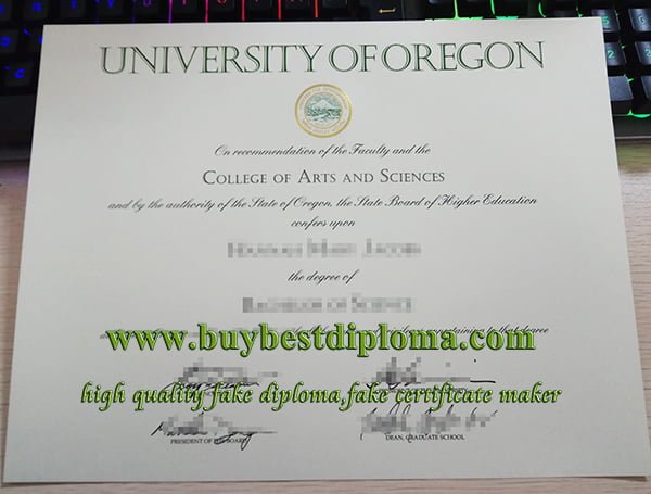 University of Oregon diploma, fake University of Oregon degree,
