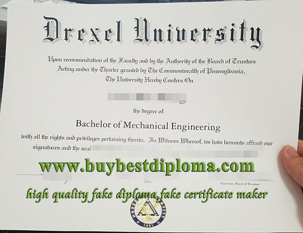 Drexel University diploma, fake Drexel University degree, fake degree in Engineering, 