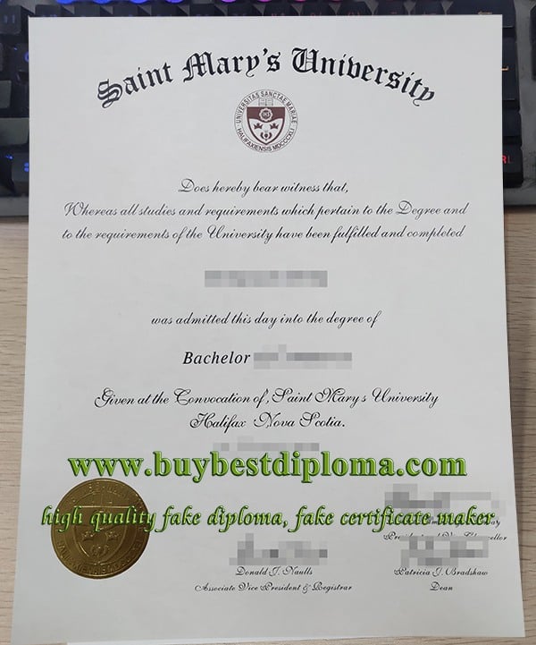 Saint Mary's University Diploma, Saint Mary's University degree, SMU diploma,