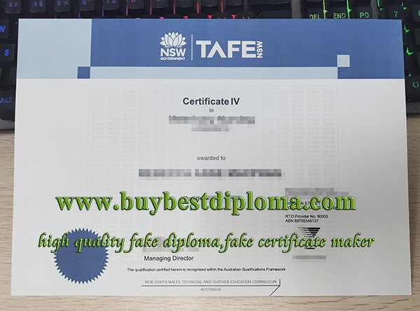 fake TAFE NSW certificate, TAFE certificate, TAFE NSW diploma.