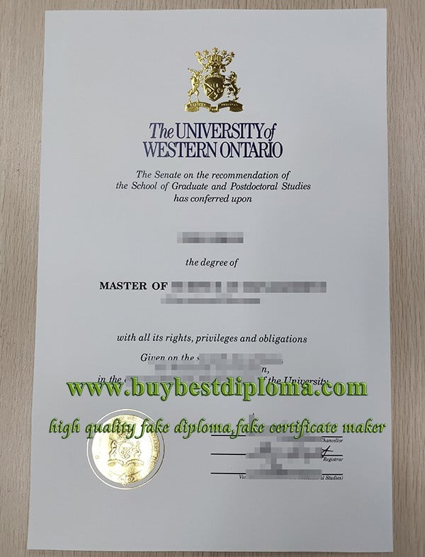 University Of Western Ontario degree, fake UWO degree, UWO diploma,