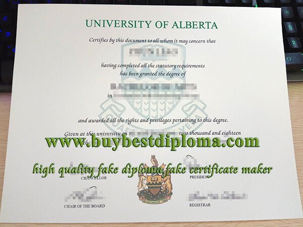 University of Alberta diploma, University of Alberta degree, 