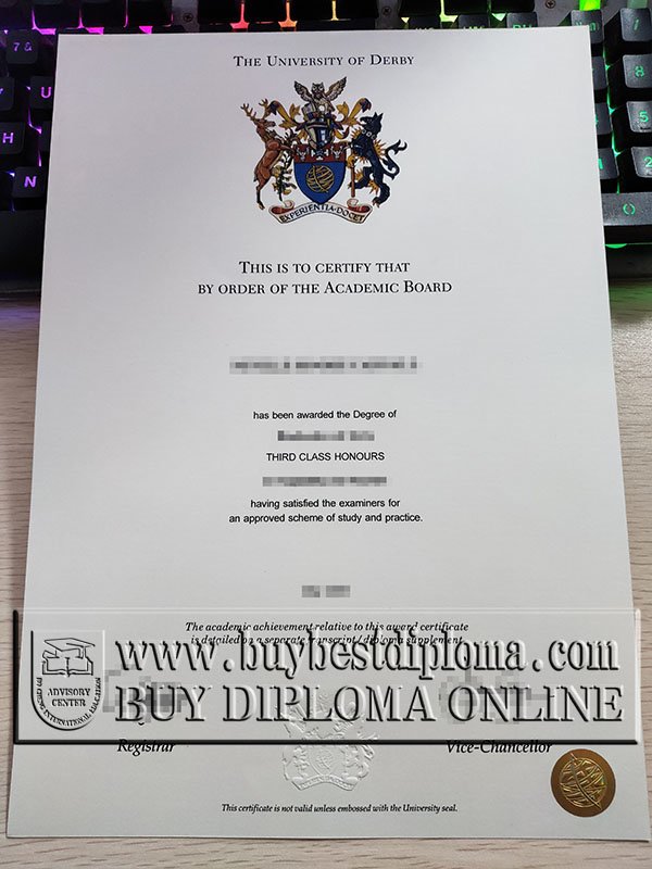 University of Derby degree, University of Derby diploma,