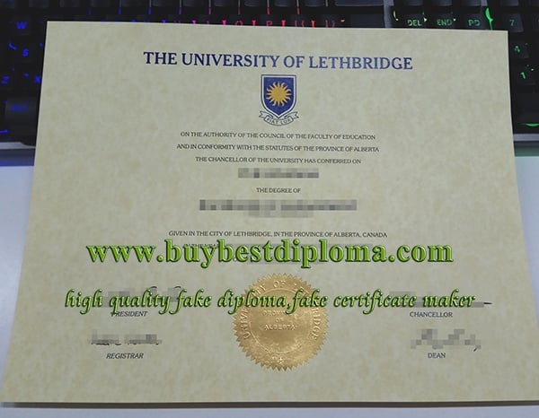 University of Lethbridge diploma, University of Lethbridge degree,