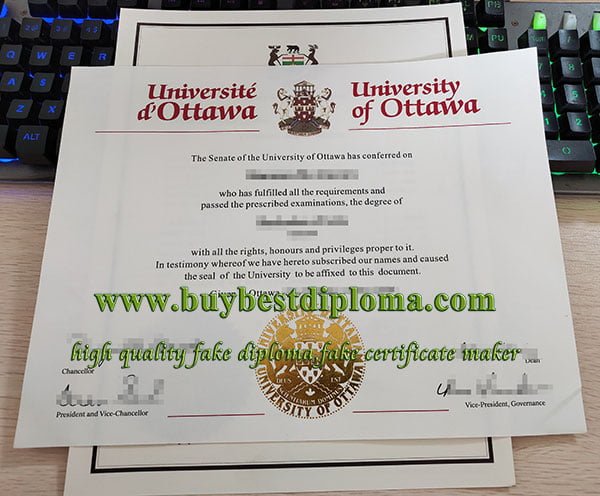 University Of Ottawa diploma, University Of Ottawa degree, Université D'Ottawa diploma,